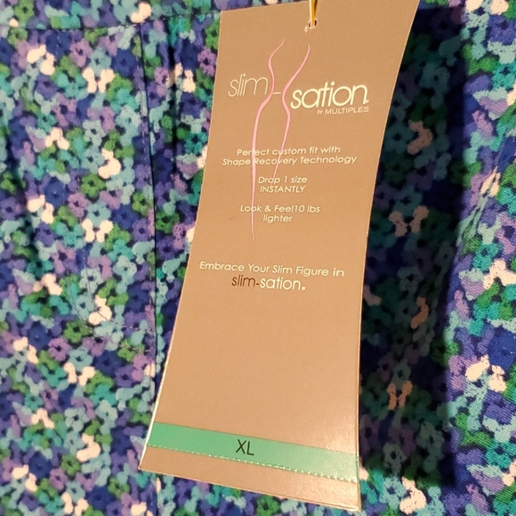 Soft Surroundings Super Stretch Blue Shorts - Picture 6 of 6